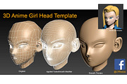 Low Poly Head Templates Pack, a Characters & Person 3D Model by LomellRueca (Thumbnail 9 of 9)