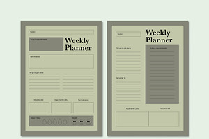 Green Minimal Planner