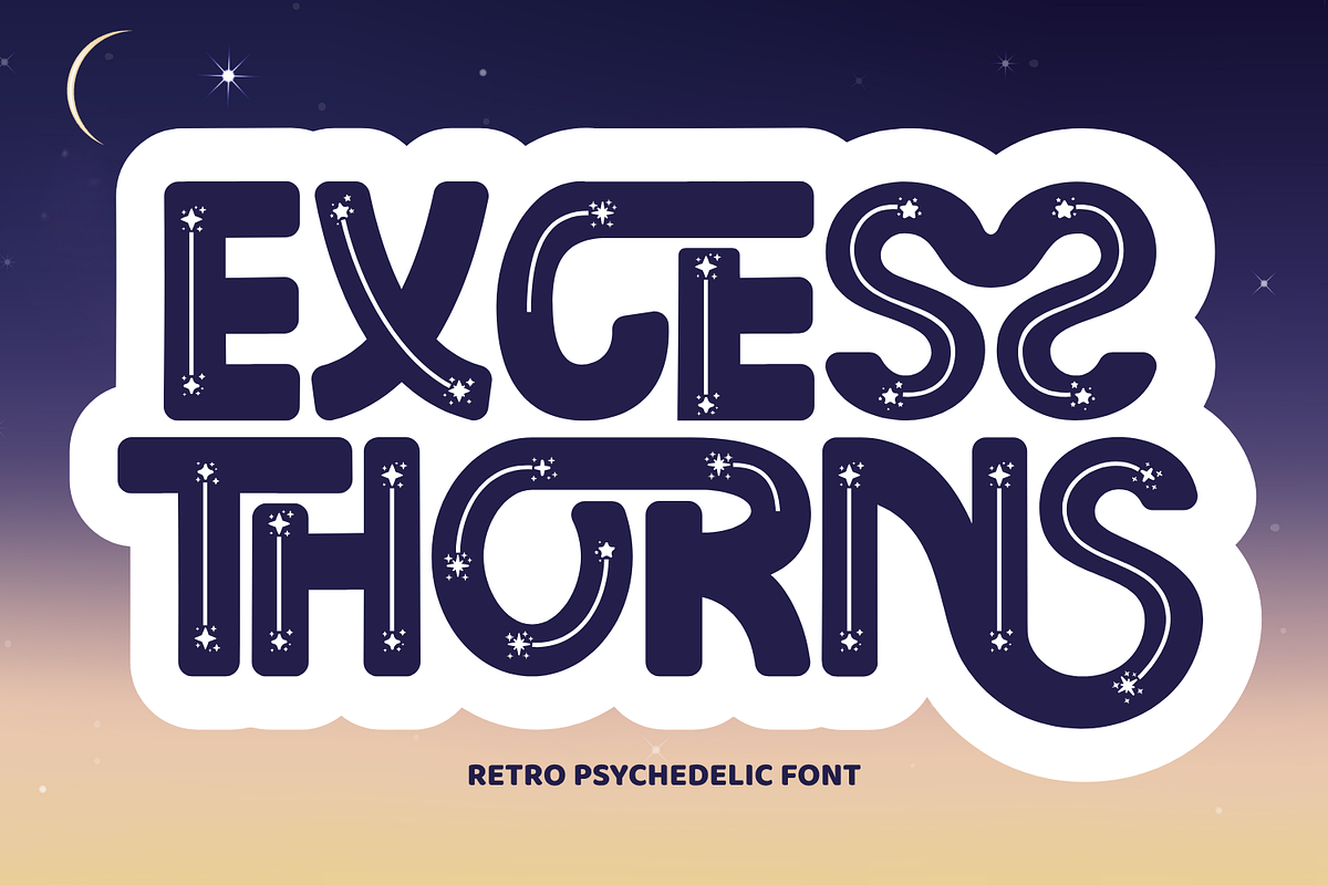 Excess Thorns - Playful Font, a Sans Serif Font by 177Studio (Photo 1 of 8)