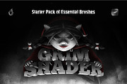 Grim Shader Procreate Brushes, a Brush Add-On by brushapes.com (Thumbnail 1 of 11)