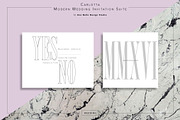 Carlotta Modern Wedding Stationery, an Invitation Template by Uno Bello Design Studio (Thumbnail 3 of 5)
