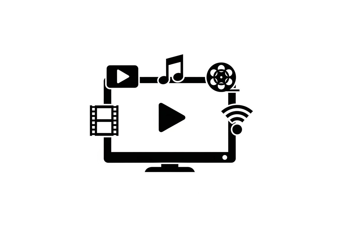 Smart TV Multimedia Hub Icons, a Graphic by hafijul (Photo 6 of 15)