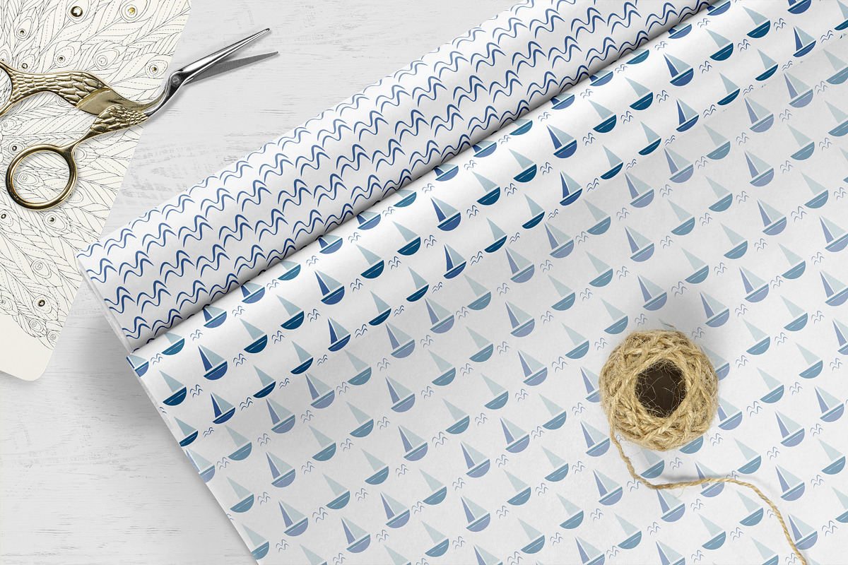 Scandinavian Kids Seamless Patterns, a Pattern Graphic by Oksana Dovhopol Art (Photo 4 of 15)