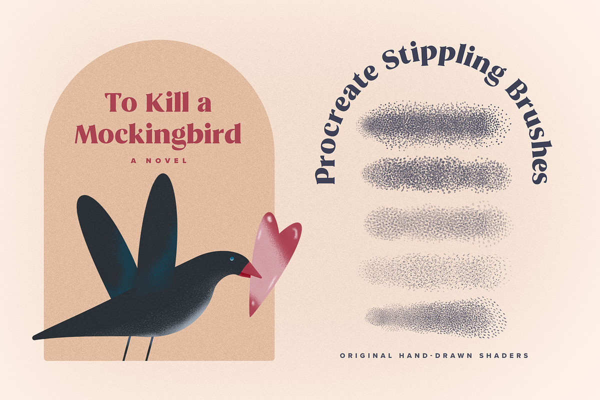 Procreate Stippling Brushes Kit, a Brush Add-On by Creative Veila
