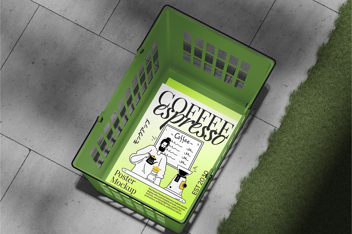 Poster Mockup, a Merchandise Mockup by Permadi Creative (Photo 2 of 5)