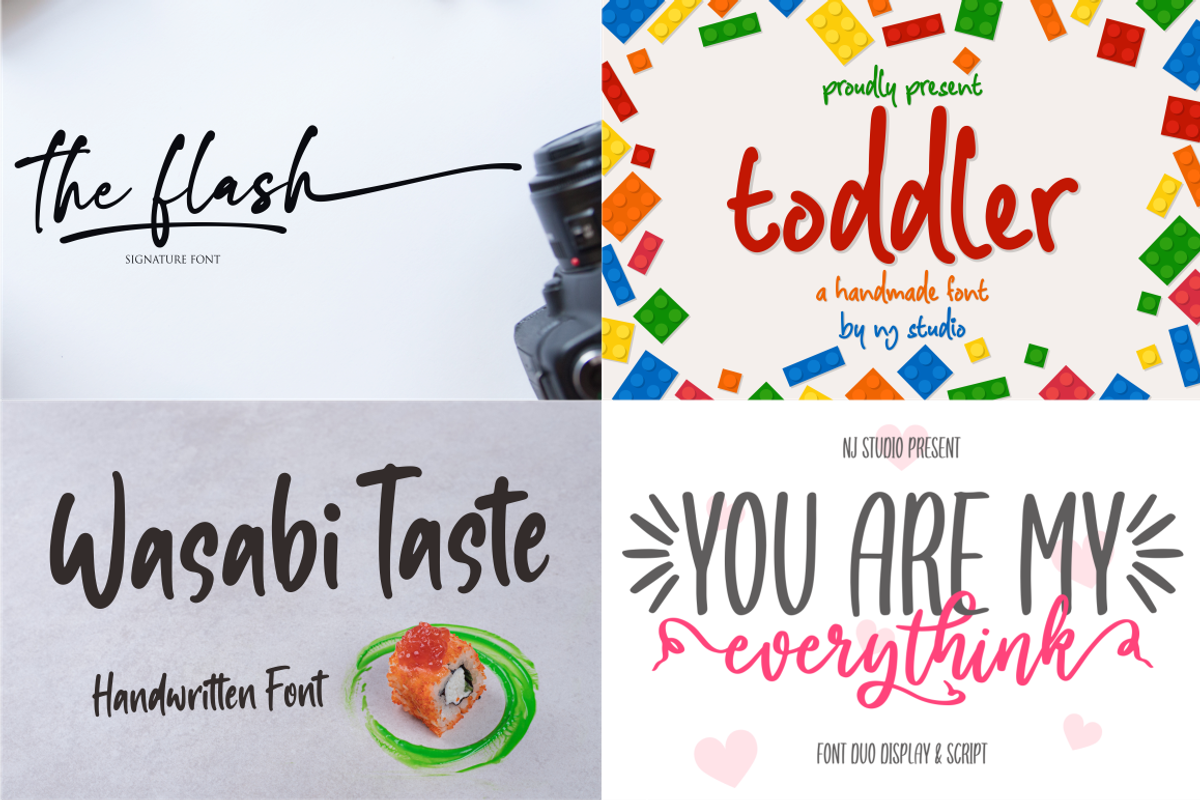 Swashy Font Bundle | 40 Fonts, a Script Font by NJ Studio (Photo 11 of 11)
