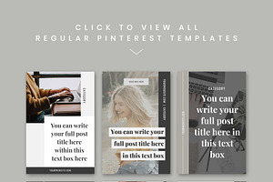 Unearth Pinterest Templates