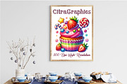 Watercolor Valentine's Treat Clipart, an Illustration by CitraGraphics (Thumbnail 6 of 6)