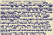 Interact Digitally Font, a Slab Serif Font by 177Studio (Thumbnail 8 of 8)