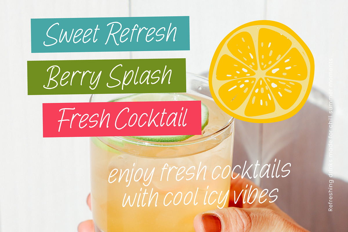 Cocktail Vibes Handwritten Script, a Handwritten Font by operatype.co (Photo 10 of 15)