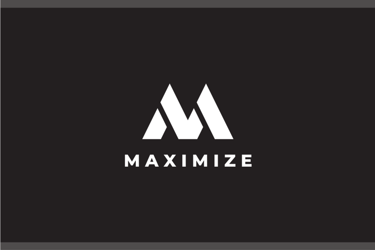 Maximize - M Logo, a Branding & Logo Template by johnkent