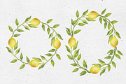 Lovely Lemons. Watercolor collection, a Decorative Illustration by Maria's little shop (Thumbnail 3 of 10)