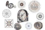 20 Compass Drawings, an Illustration by Baydream (Thumbnail 3 of 3)