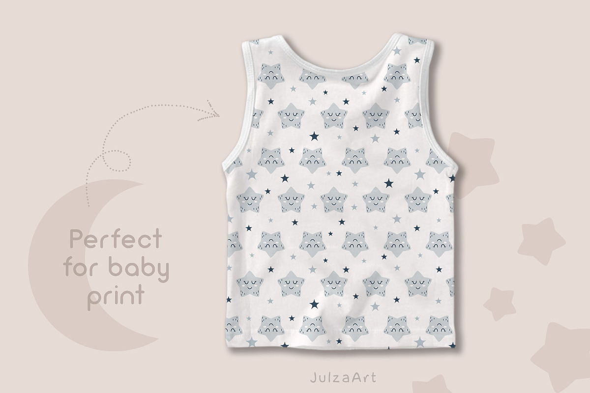 Good night baby clipart & patterns, an Object Illustration by JulzaArt (Photo 8 of 10)
