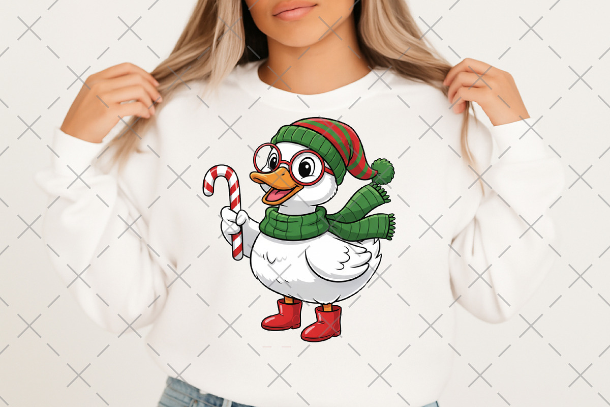 Funny Christmas Goose Sublimation, an Illustration by Craft Nest (Photo 2 of 6)
