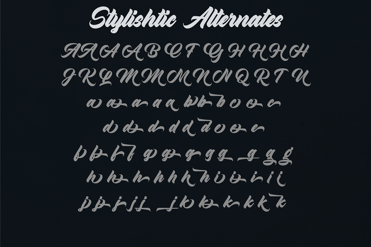 Yowesta Script Font, a Script Font by Naufal Labs (Photo 14 of 15)