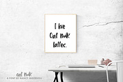 Oat Milk - a handlettered font, a Sans Serif Font by Nancy Ingersoll (Thumbnail 5 of 7)