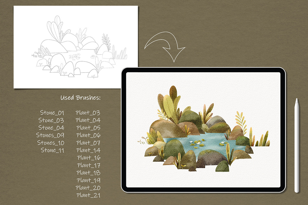 Photoshop Sketch Neighborhood, a Brush Add-On by MISTstudioDesign (Photo 4 of 11)