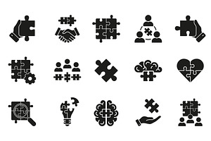 Collaboration and Teamwork Icons, a Person Illustration by Gentle Studio
