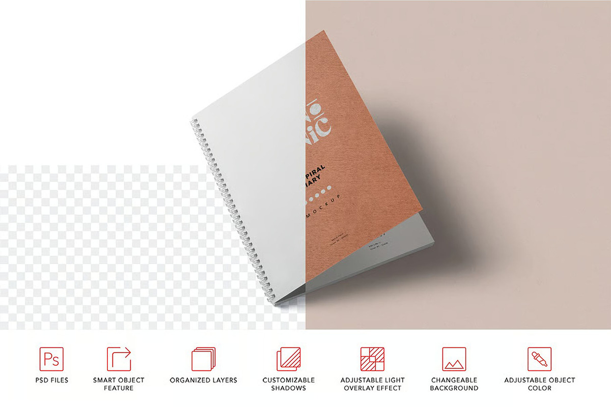 Notebook Mockup, an Advertising Mockup by megostudi0 (Photo 6 of 6)