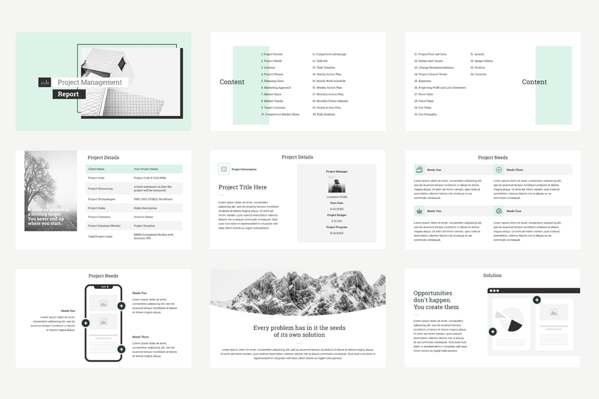Project Management Keynote Template, a Presentation Template by ...