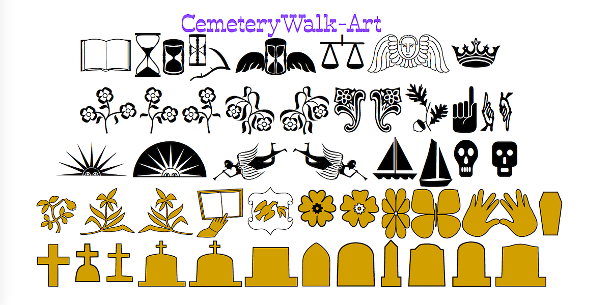 CemeteryWalk, a Symbol Font by Ingrimayne Type (Photo 10 of 10)