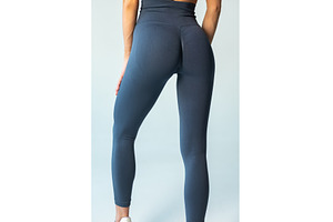 Closeup of woman in sleek, navy, a Sports & Recreation Photo by wip3out