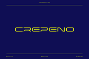 Crepeno - Modern Futuristic Typeface, a Font by Letterna (Thumbnail 1 of 4)