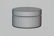 Cream jar 3d model, an Object 3D Model by fahad121 (Thumbnail 5 of 5)