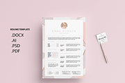 Pack Resume and Card Template / M, a Resume Template by Showy68 Template (Thumbnail 3 of 8)