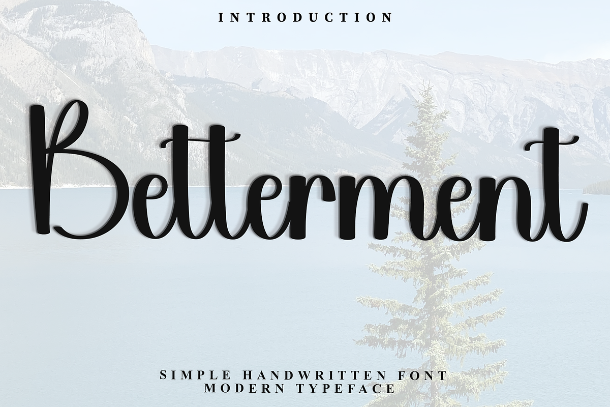 Betterment, a Handwritten Font by InermediaSTUDIO (Photo 1 of 8)