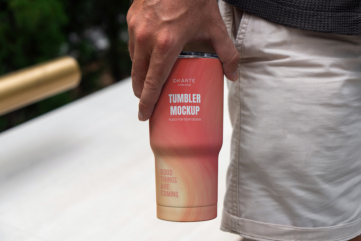 Tumbler Mockups To Go, a Cups & Container Mockup by Dikarte.Store (Photo 8 of 14)