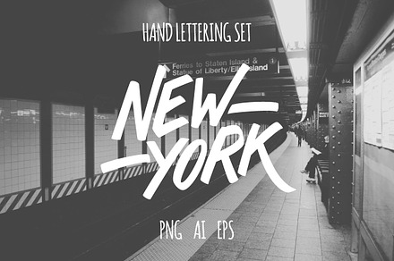 New York Lettering Set