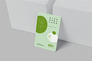 Portrait Discount Card Mockups, an Advertising Mockup by megostudi0 (Thumbnail 9 of 9)