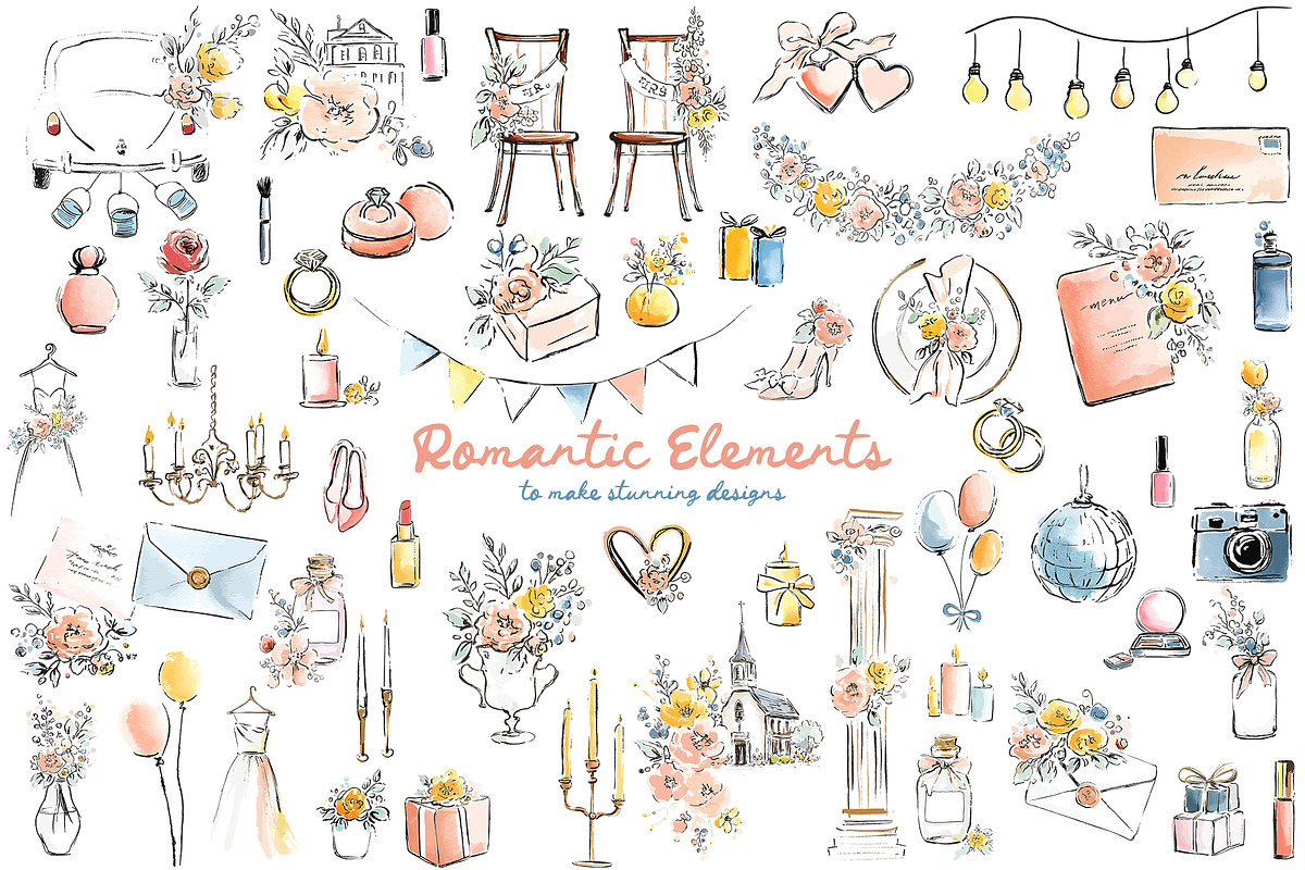 Whimsical Love Wedding Illustrations, an Illustration by Tinydew (Photo 12 of 14)