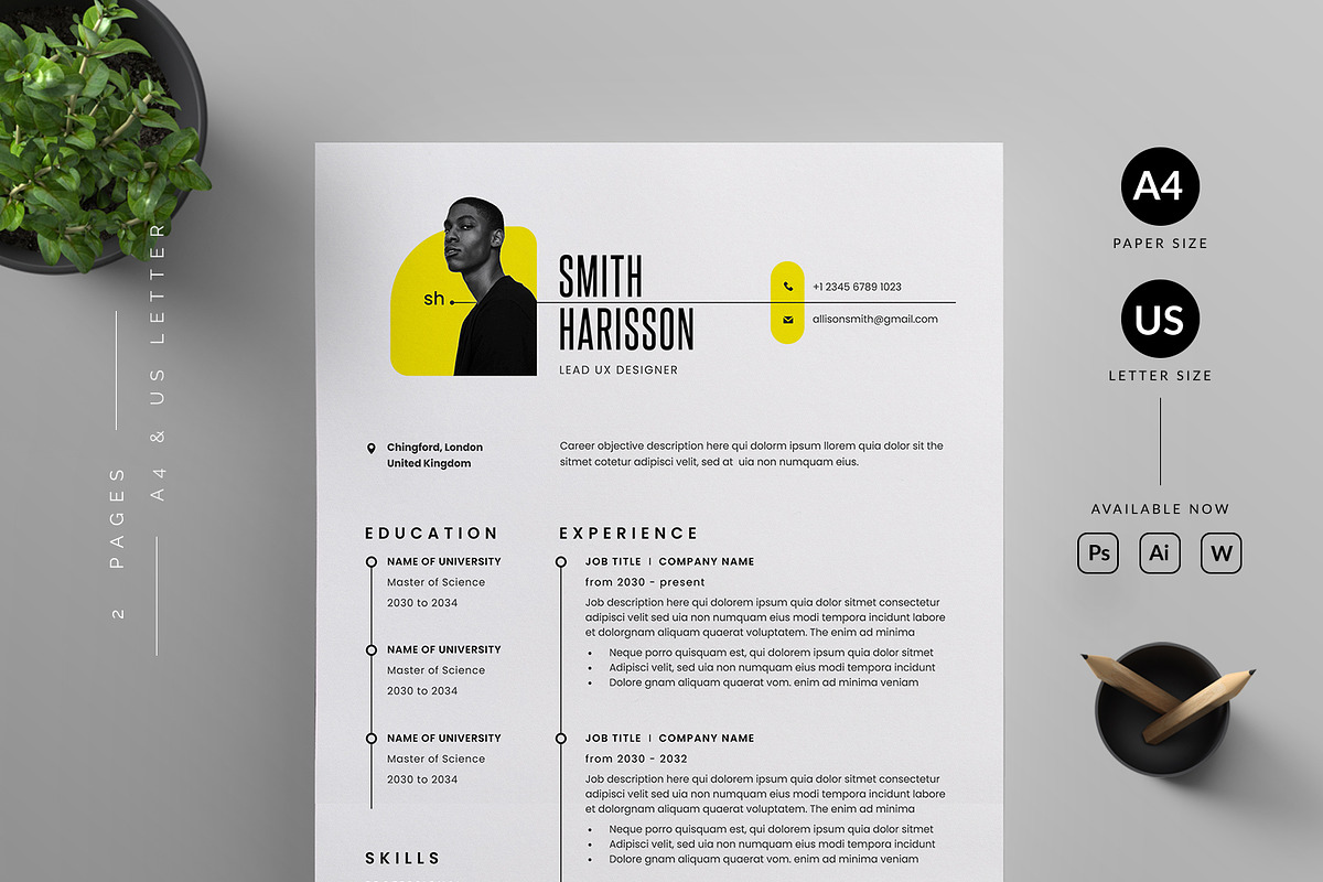 Resume/CV, a Resume Template by Reuix Studio (Photo 1 of 5)