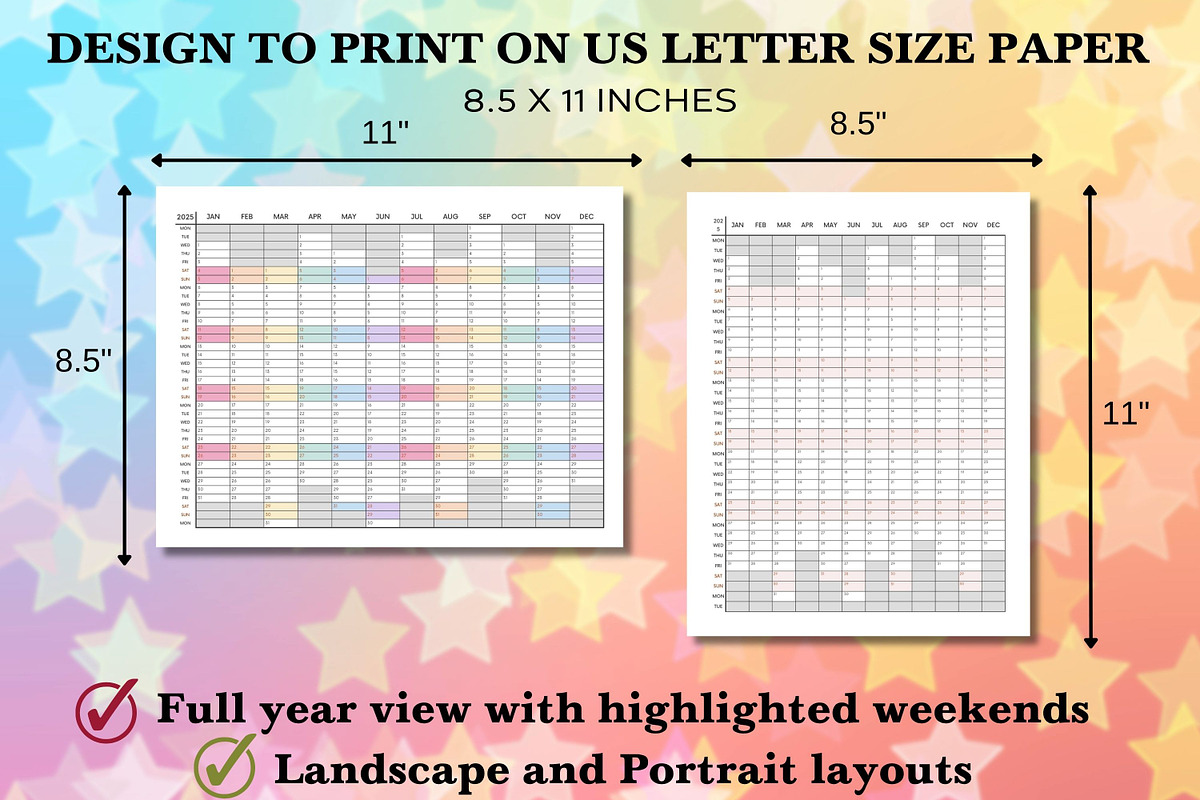 2027 Yearly at a Glance - Canva, a Templates & Theme by Adalin Shop (Photo 2 of 12)
