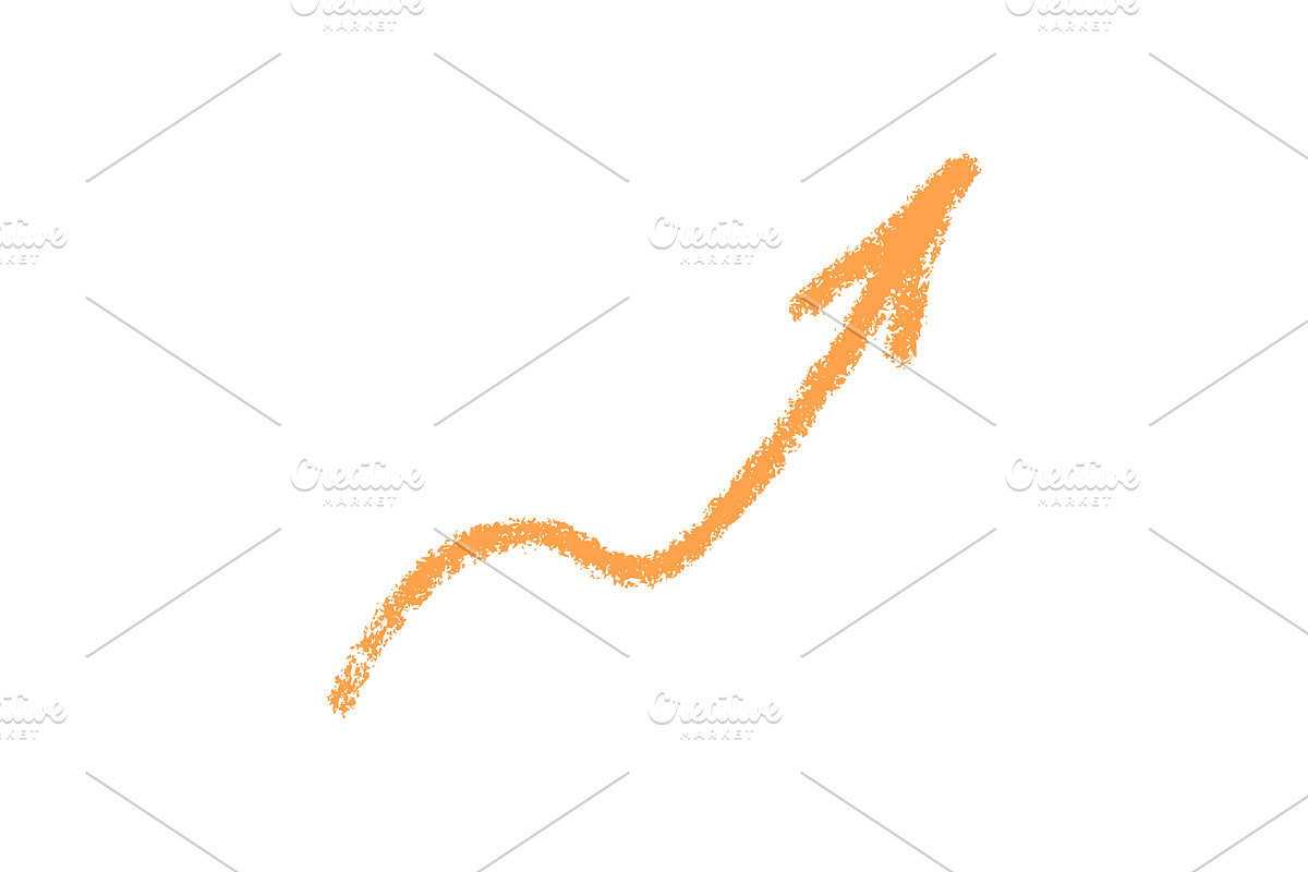 Crayon Doodle Chalk Arrow Sign, an Object Illustration by Elena Pimukova (Photo 12 of 27)