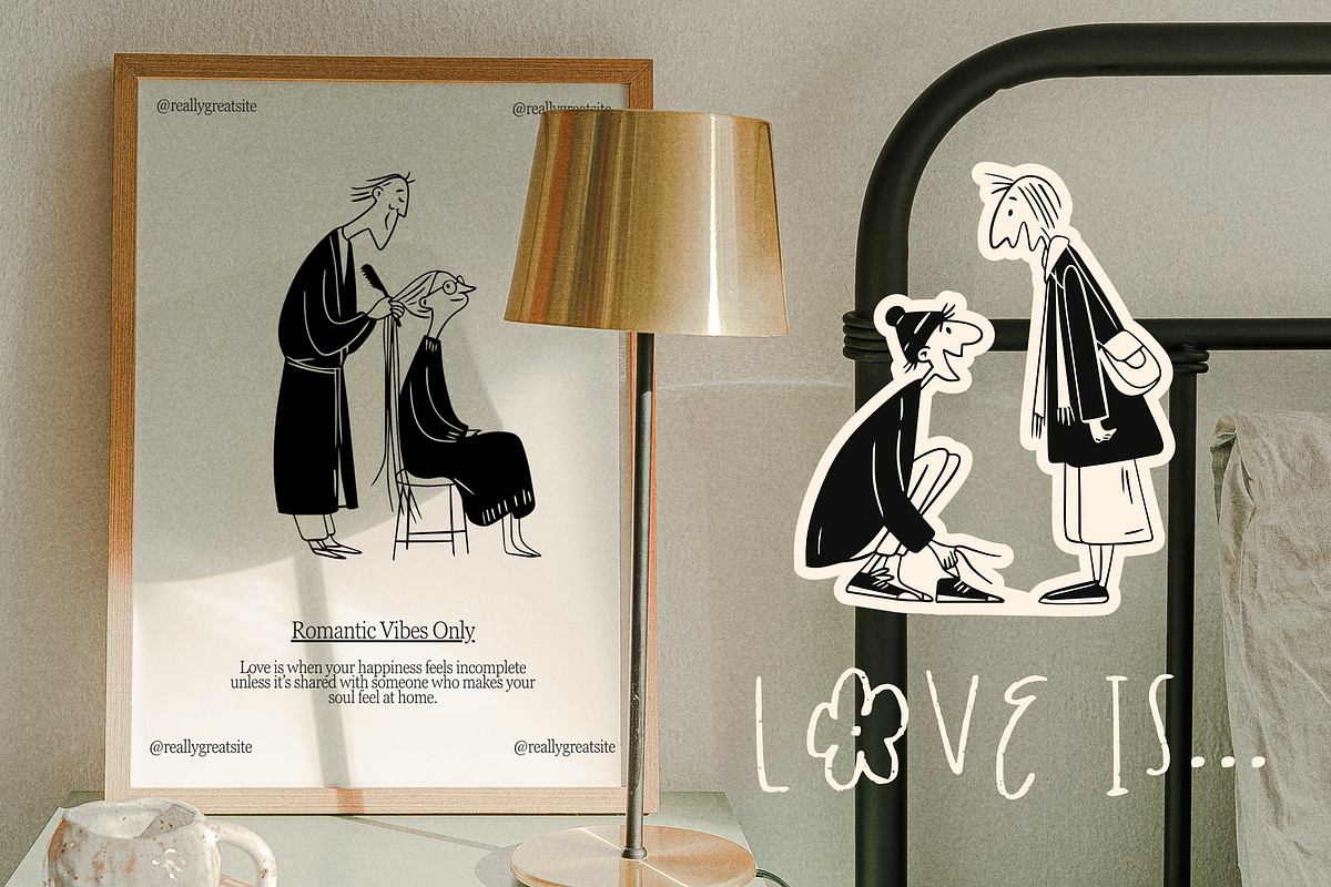 Love is: Line Art Couples, a Person Illustration by Veyla (Photo 12 of 13)
