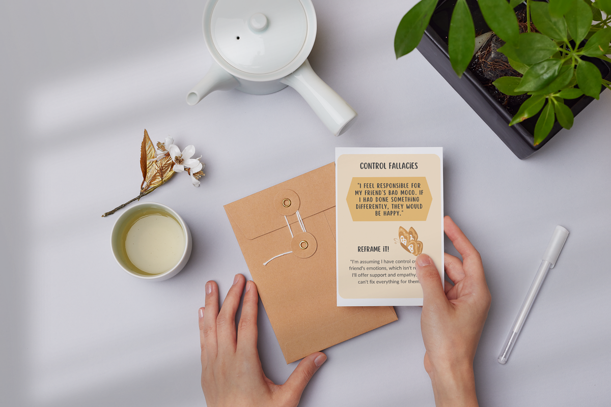 Cognitive Behavior Therapy Cards PDF, a Templates & Theme by GolokaTherapy (Photo 3 of 6)