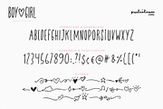 Skinny Font Boy and Girl, a Sans Serif Font by pixelcolours (Thumbnail 5 of 5)