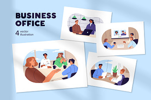 Office work, business communication, a Work Illustration by PaperTrident