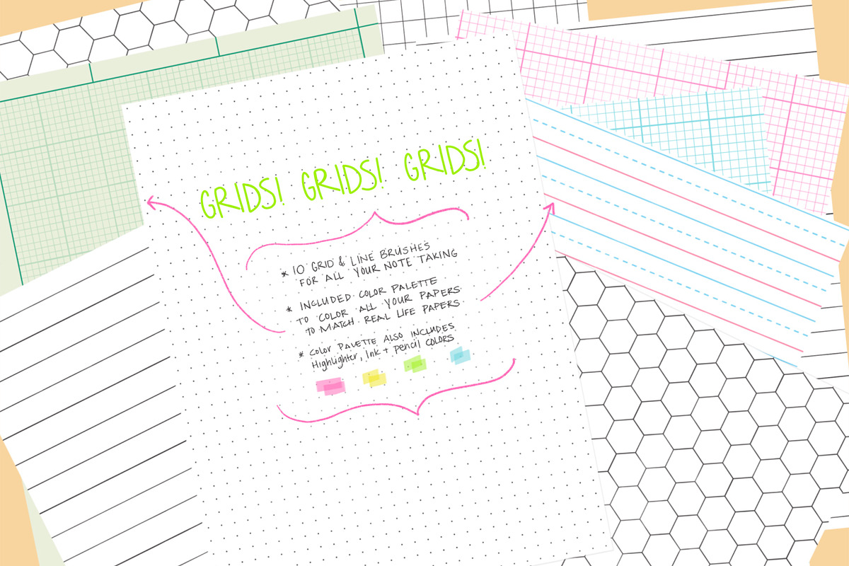 School Notes Procreate Brush Pack, a Brush Add-On by Sometimes Crafter Studio (Photo 3 of 4)