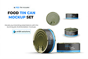 Food Tin Can Mockup Set, a Cups & Container Mockup by artBit Design Studio (Thumbnail 1 of 5)