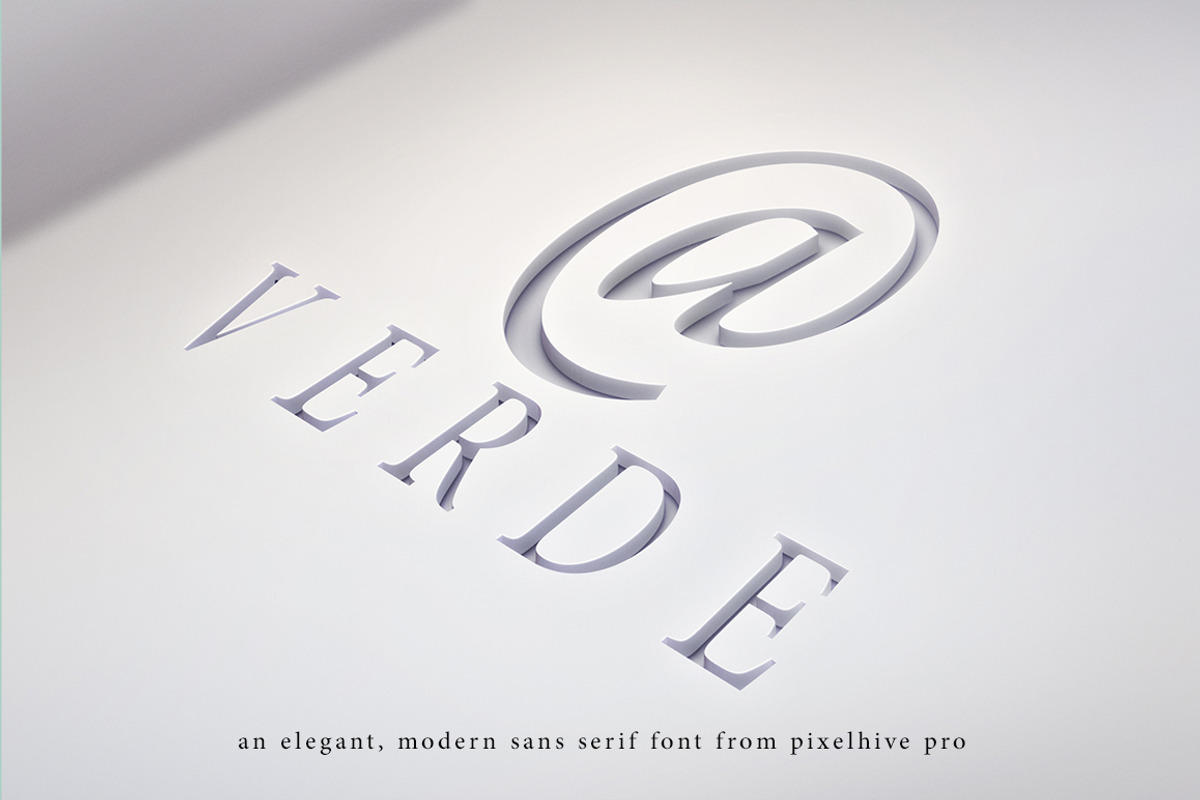 Verde Elegant Modern Font, a Sans Serif Font by PixelHive Pro (Photo 14 of 14)