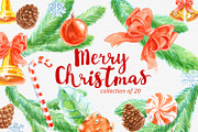 Watercolor Christmas Bells, an Illustration by Creative Shop (Thumbnail 1 of 2)