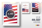 4th July Posters. Independence Day, a Flyer Template by Leo Edition (Thumbnail 1 of 6)