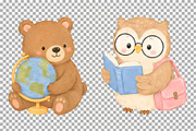 Forest School PNG Woodland Animals, an Animal Illustration by SugarCloudStudioArt (Thumbnail 7 of 7)
