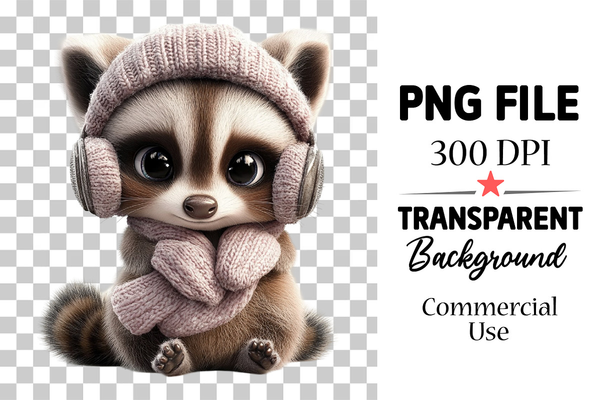 Whimsical Winter Animals Clipart, an Illustration by Watercolor design (Photo 6 of 6)