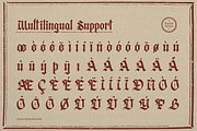 Zussel | Blackletter Typeface, a Blackletter Font by Denustudios (Thumbnail 12 of 12)